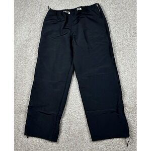 Vintage Nike Windbreaker Pants‎ Womens XL Black Wide Leg Baggy Y2K Vented 33x31